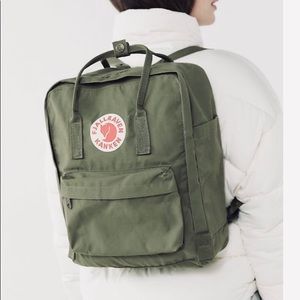 Fjallraven Classic Kanken Backpack, Olive Green
